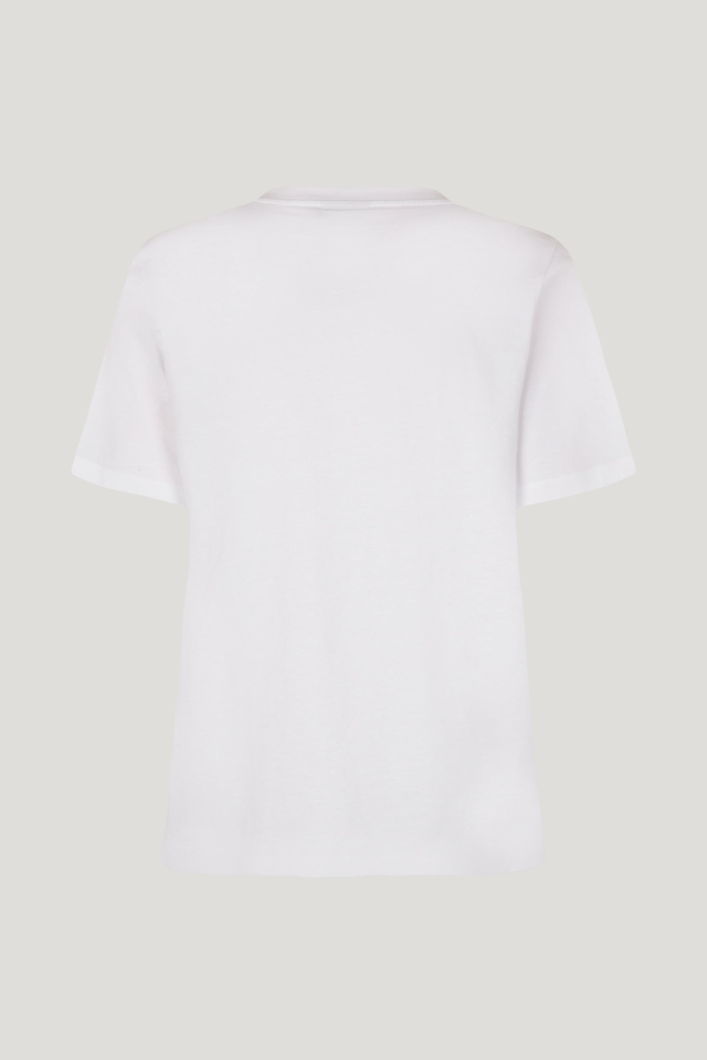 Jawo T-shirt Bright White Margot This classic t-shirt features short sleeves and a crew neck - back image