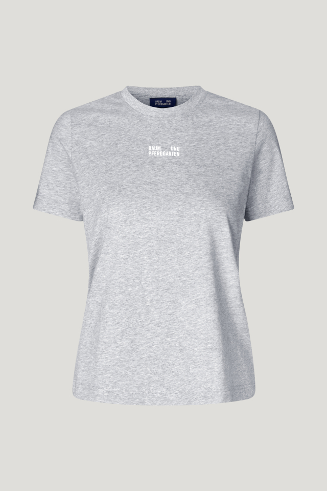 Jalona T-shirt Grey Melange  - front image